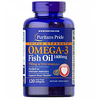 Triple Strength Omega-3 Fish Oil 1400мг Puritan's Pride (120 капсул)