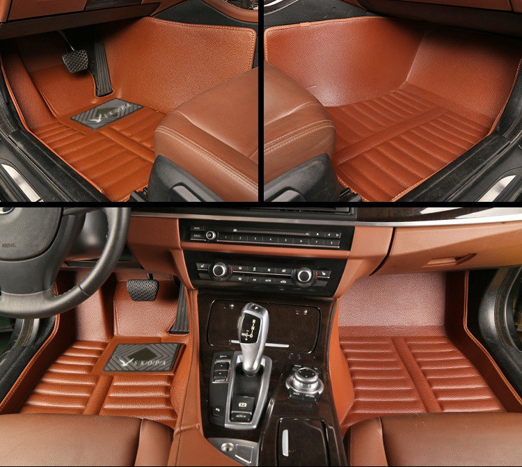 Автомобільні килимки TM SKOPA для Volkswagen Touareg 2 2010-2018 KM-02 коричневого Словаччина