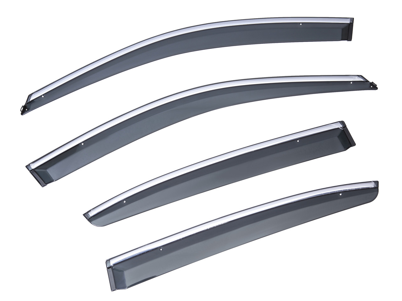 Дефлектори вікон (вітровики) SUN VISORS з хромом Honda ACORD 8 USA 2007-2012