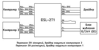 Двоканальний перемикач джерела вхідних сигналів драйвера DSL-2T1, плата керування сигналами, фото 4