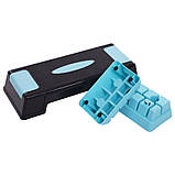 Степ-платформа 2-х рівнева для фітнесу та аеробіки 70х28 см SP-Sport FI-1575, фото 5