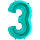 Цифра "3" фольгована, фото 3