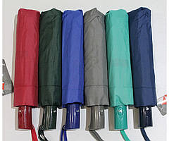 Жіноча парасолька напівавтомат 10 спиць карбон антивітер однотонна парасолька