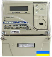 Электросчетчик Энергомера СЕ303-U A S31 043 JAVZ 5-10А (аналог СЕ301) трехфазный двухзонный (Украина)