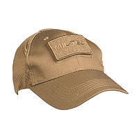 Бейсболка с сеткой Темный Койот Mil-Tec BASEBALL CAP NETZ DARK COYOTE (12317619)