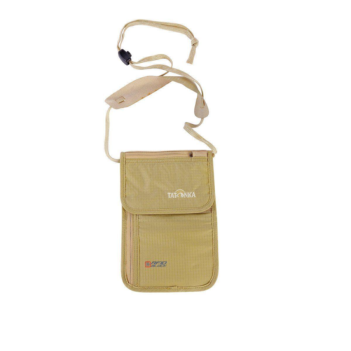 Кошелек нательный Tatonka Skin Neck Pouch RFID B, Black (TAT 2959.040), Natural - фото 1 - id-p1681784851