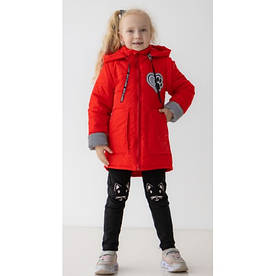 Дитяча куртка жилетка зі світловідбивними елементами Nyusya червона 104