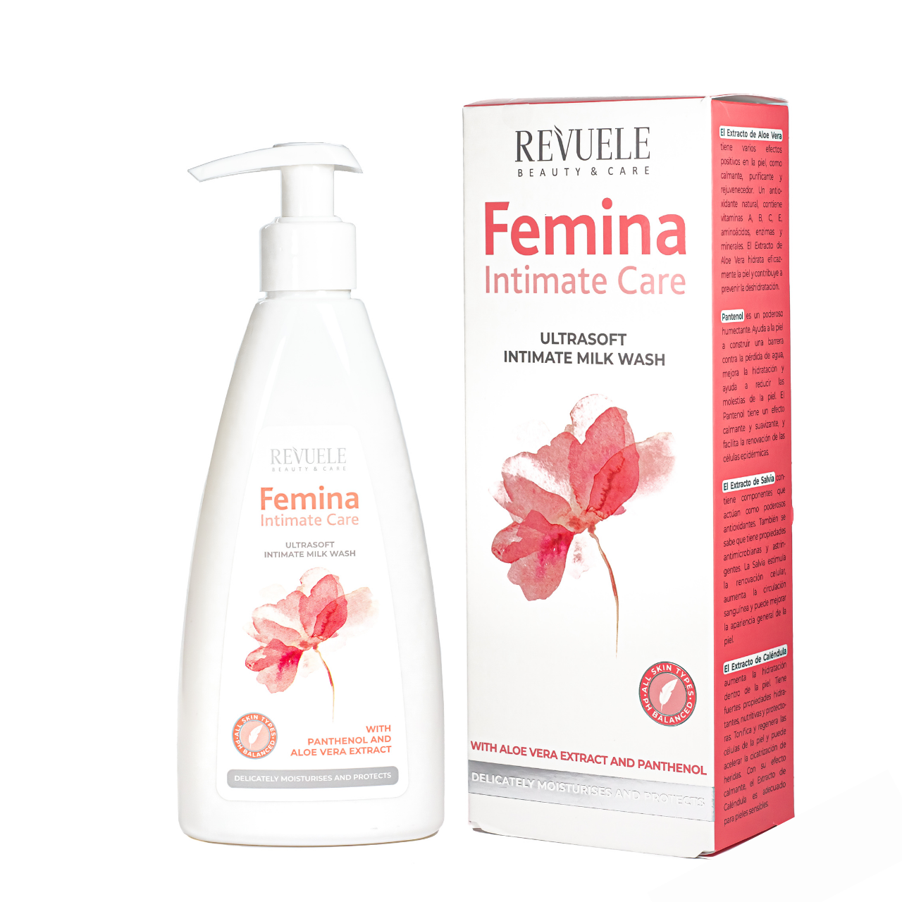 Молочко для інтимної гігієни Revuele Femina Intimate Care Ultrasoft Intimate Milk Wash ультрам'яке 250 мл