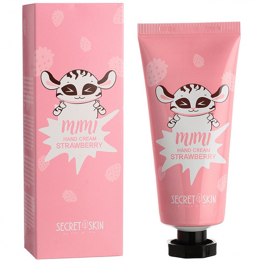 Крем для рук з екстрактом полуниці Secret Skin Mimi Hand Cream Strawberry 60ml, фото 1