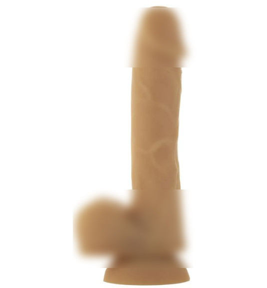 Фалоїмітатор ADDICTION — ANDREW — 8" Bendable Silicone Dong — Caramel | Promax, фото 1