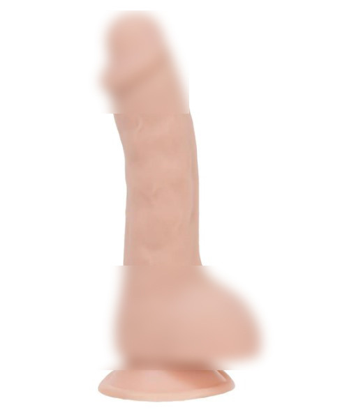 Фалоїмітатор ADDICTION — BRAD 7.5" Dildo With Balls, Beige | Promax, фото 1