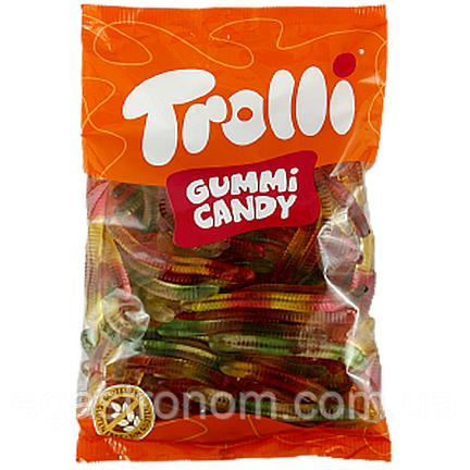 Желейки черв'яки Троллі Trolli 1kg 8шт/ящ (Код: 00-00012747)