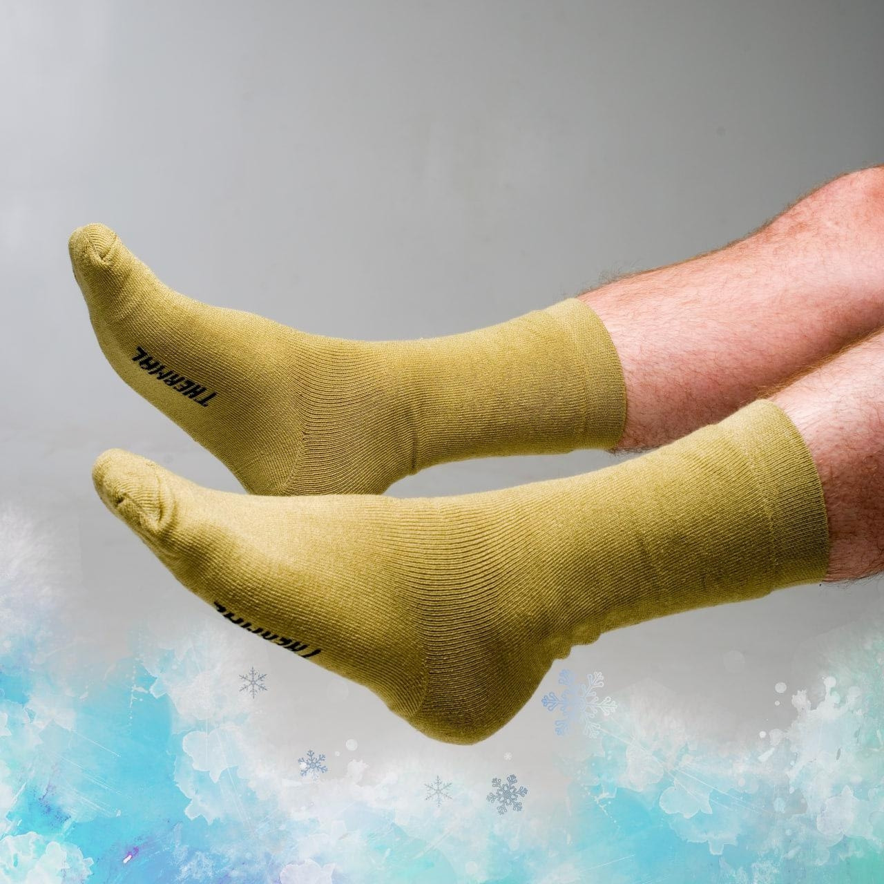 Носки теплі для чоловіків хаки 3 пари чоловічих шкарпеток Термоноски чоловічі оливи Набор подарунковий для чоловіка зима