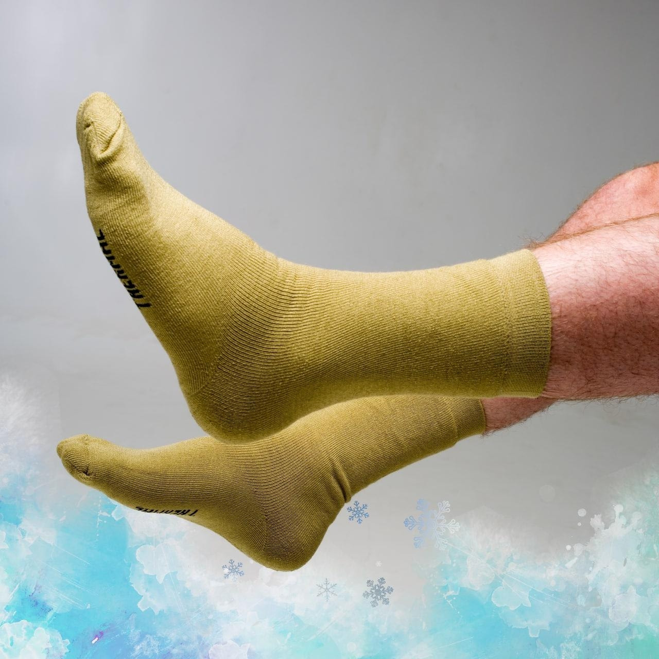 Носки теплі для чоловіків хаки шість пар чоловічих шкарпеток Термоноски чоловічі оливи Набор подарунковий для чоловіка зимові