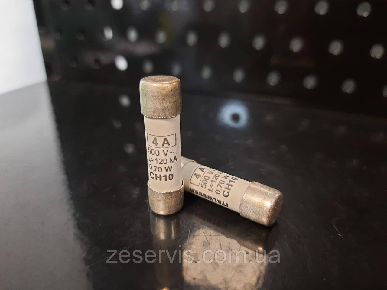 Запобіжник циліндричний 10x38 CH10 4A gG 500В, фото 1