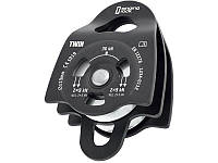 Блок ролик Singing Rock Pulley Twin Roll Black (SR RK802BB00), Блок ролик Singing Rock Pulley Twin Roll Black