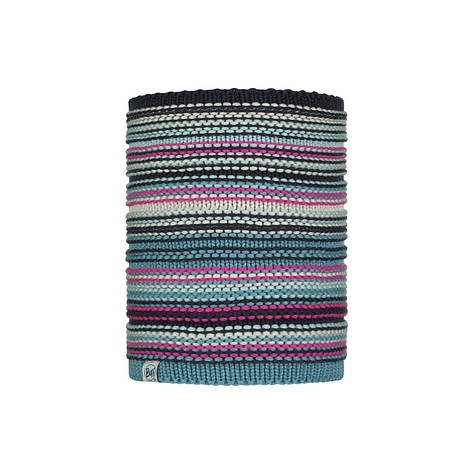 Шарф багатофункціональний дитячий з флісом Buff KNITTED & FLEECE NECKWARMER AMITY night blue (BU 113537.779.10.00), фото 1