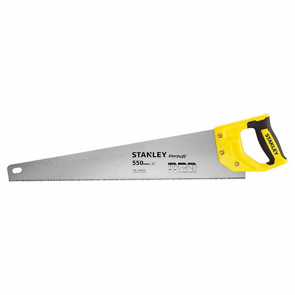 Ножівка по дереву "SHARPCUT" (L=550 мм) 7 зубів/1" Stanley STHT20368-1, фото 1