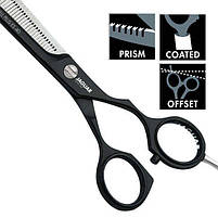 Ножиці для стрижки Jaguar White Line Pastell+ Lava філірувальні (3054-25.50"), фото 2