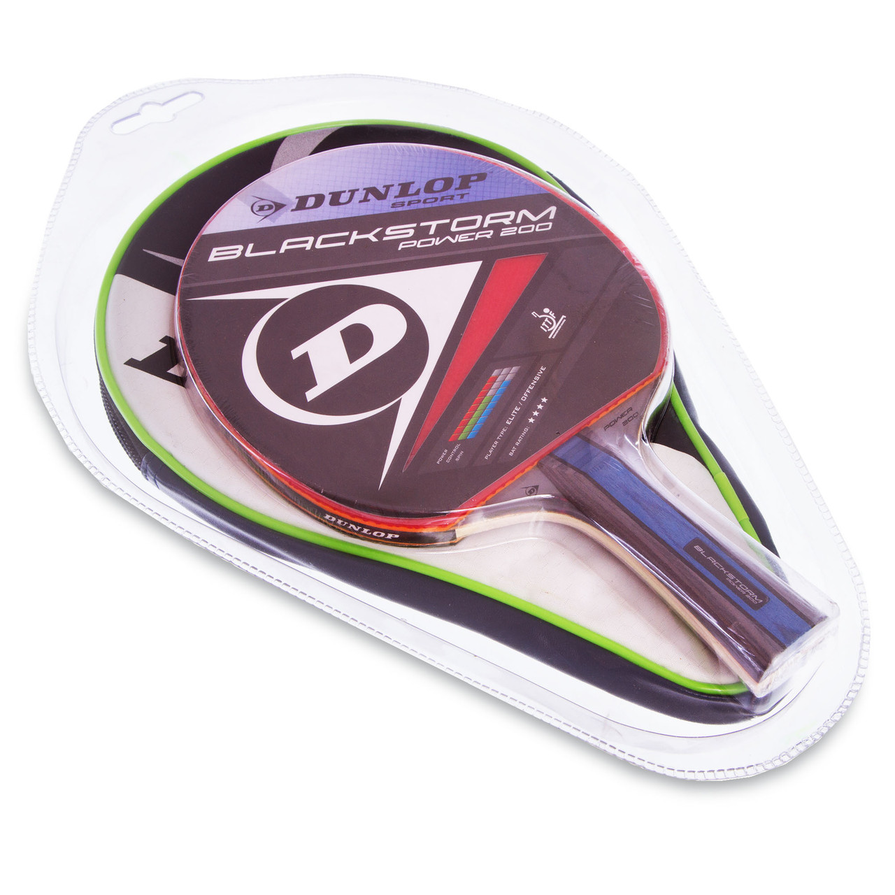 Ракетка для настільного тенісу в чеській області DUNLOP MT-6792 BLACKSTORM POWER кольору в асортименті