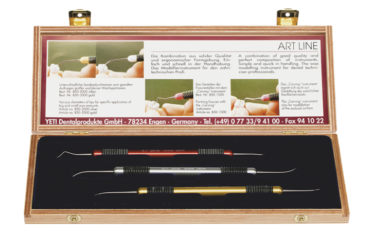 ARTLINE Set (АРТЛАЙН набір) у дерев'яному кейсі з інструментами, Yeti Dental (Німеччина)., фото 1