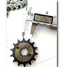 Зірки ланцюг комплект JH70 428H 104L 36T 14T гартована у коробці, фото 6