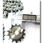 Зірки ланцюг комплект JH70 428H 104L 36T 14T гартована у коробці, фото 5