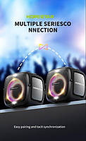 Bluetooth колонка HOPESTAR PARTY ONE з підсвічуванням і двома мікрофонами, фото 7
