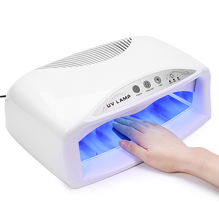 Ультрафіолетова лампа на дві руки Quick UV Dryer SM-704 на 42 Вт, біла, фото 1