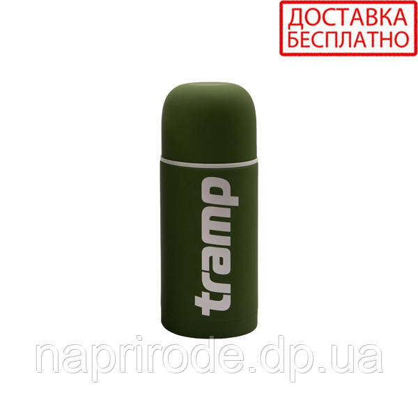 Термос Tramp Soft Touch UTRC-108-khaki 0,75 л зелений з нержавіючої сталі для кави похідний Трамп