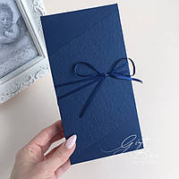 Gift box James синий Поздравительный конверт мужчине