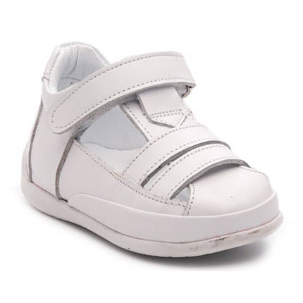Дитячі ортопедичні літні кросівки Ortomedica 1052-03 білі, фото 1