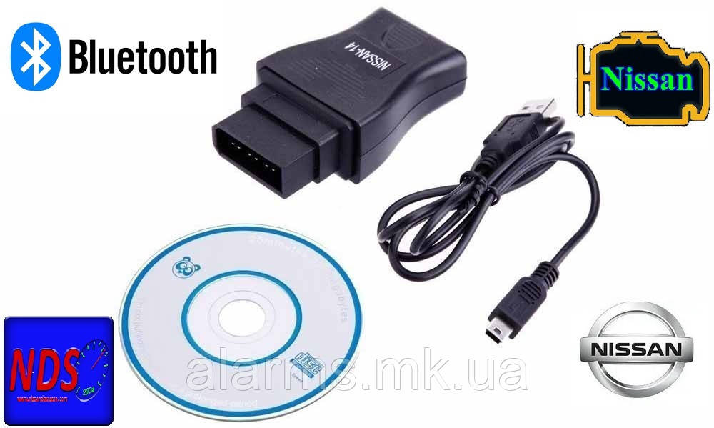 Діагностичний сканер Nissan Consult 2 Bluetooth\USB 14-pin USB діагностичний адаптер