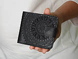 Шкіряний гаманець ручної роботи ''Мандала", фото 2