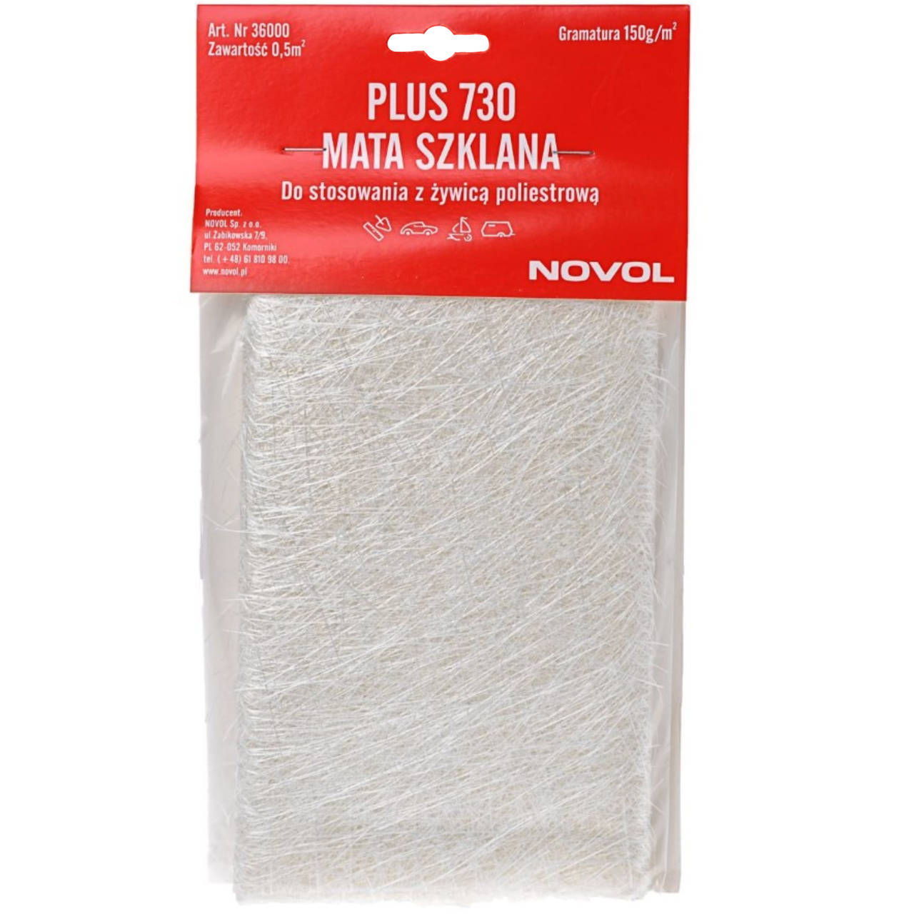 Скломат Novol Plus 730, 0,5 м² (150 г/м²), фото 1