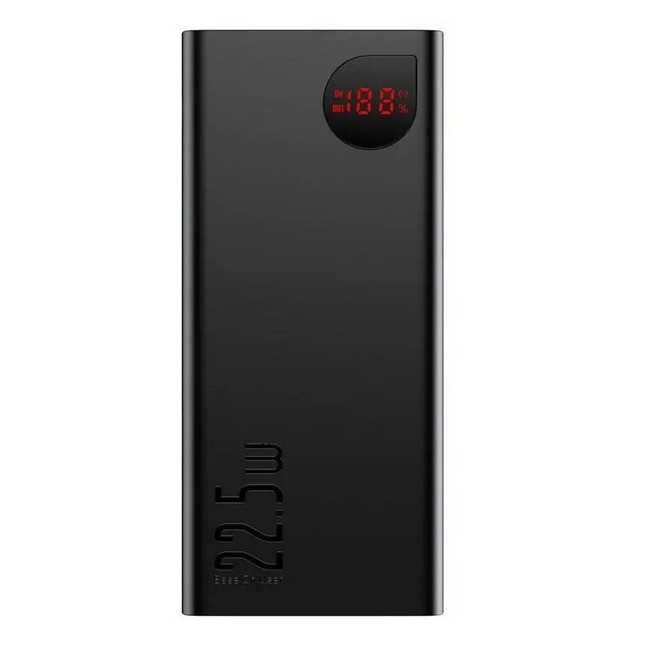 УМБ повербанк Power Bank Baseus Adaman PPAD000101 20000mAh 22.5W, чорне, фото 1
