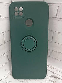 Чохол для Xiaomi Redmi 9C накладка бампер протиударний із підставкою green