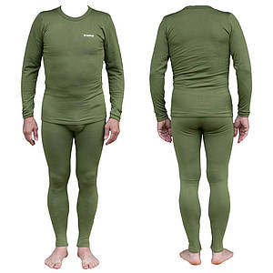 Комплект чоловічої термобілизни Tramp Warm Soft Olive, S/M | Дихаючий термокомплект для риболовлі, полювання, туризму і військових