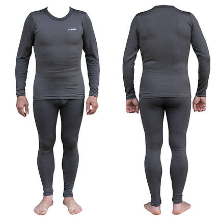 Комплект чоловічої термобілизни Tramp Warm Soft Grey, S/M | Дихаючий термокомплект для риболовлі, полювання, туризму і військових, фото 1