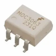 MOC3063TVM, Оптопара, перехід через нуль, SOP, 6 виводів, 7.5 кВ, що перетинає нуль, 600 В
