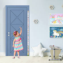 Дитяча вінілова наклейка на стіну Ростомір Українська Маленька Веселка Oracal розмір 6х178см маттовая