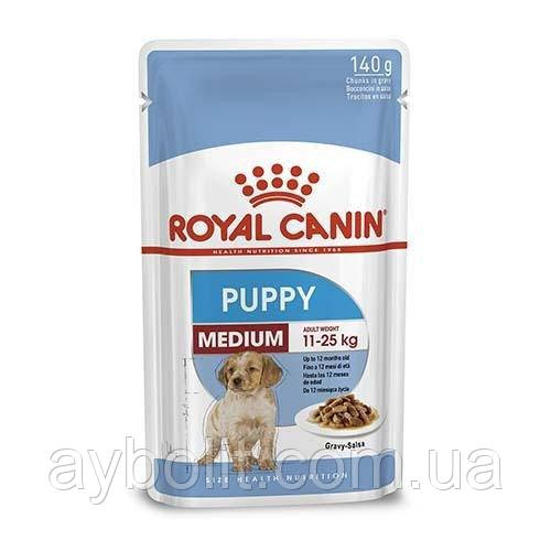 Вологий корм Royal Canin Medium Puppy для щенят середніх порід до 12 місяців, 140 г