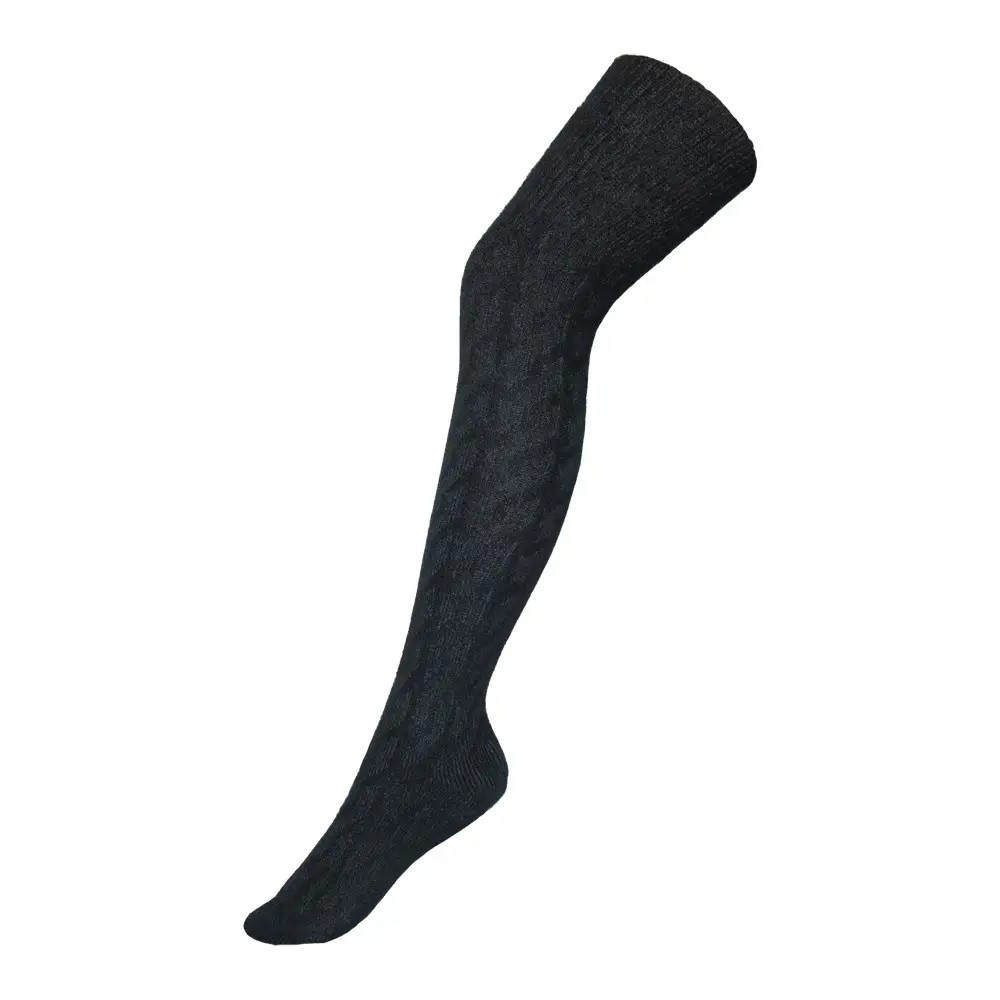 Гольфи вище коліна вовняні заколінки чорні (LON-zakVbl), фото 1