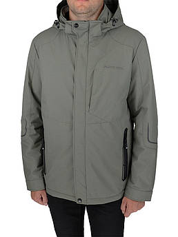 Демісезонна чоловіча куртка в оливковому кольорі Black vinyl TC 22-2060 C.27#Olive