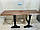 Стільниця з живим краєм під умивальник чашу лофт з масива Ясеня, фото 8