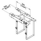 CPU-57BN кріплення системного блоку до нижньої частини столу. Регульовані ремені. Висувний механізм для, фото 2