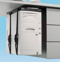 CPU-72BN кріплення системного блоку до нижньої частини столу. Регульовані ремені. Висувний і поворотний