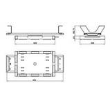 CPU-72BN кріплення системного блоку до нижньої частини столу. Регульовані ремені. Висувний і поворотний, фото 2