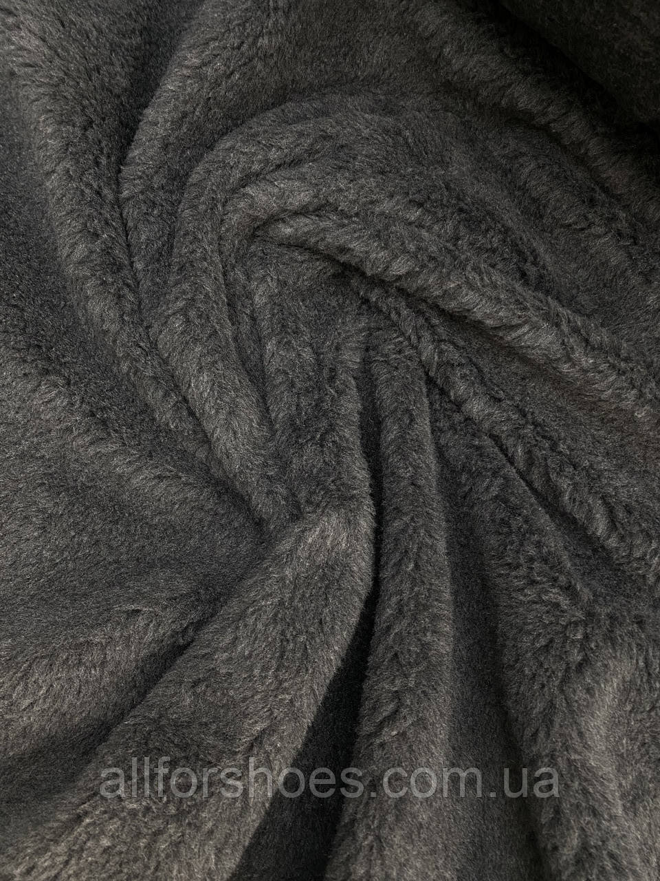 Хутро штучне темно сіре баран 450 грам/м.п, фото 1