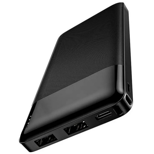 Повербанк УМБ HOCO J72 10000mAh 2USB, Type-C, 2A, чорне, фото 1